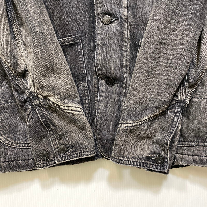 【中古品】【メンズ】 MINEDENIM マインデニム 2510-9004-95-022 25AW 襟コーデュロイ 裏地チェックフランネル デニムカバーオールジャケット アウター 142-260831-cs-02-izu サイズ：2 カラー：チャコール 万代Net店