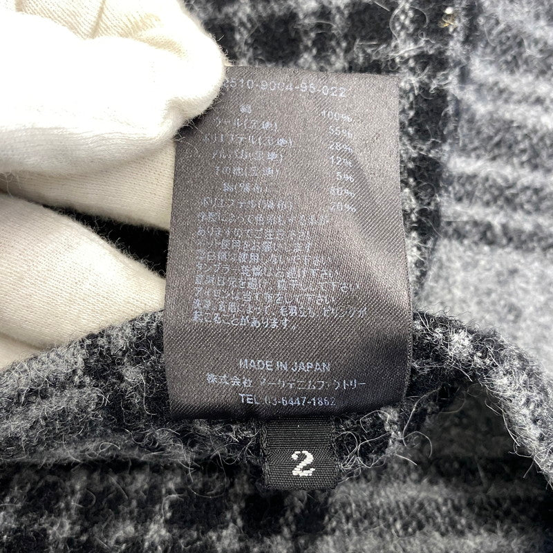 【中古品】【メンズ】 MINEDENIM マインデニム 2510-9004-95-022 25AW 襟コーデュロイ 裏地チェックフランネル デニムカバーオールジャケット アウター 142-260831-cs-02-izu サイズ：2 カラー：チャコール 万代Net店