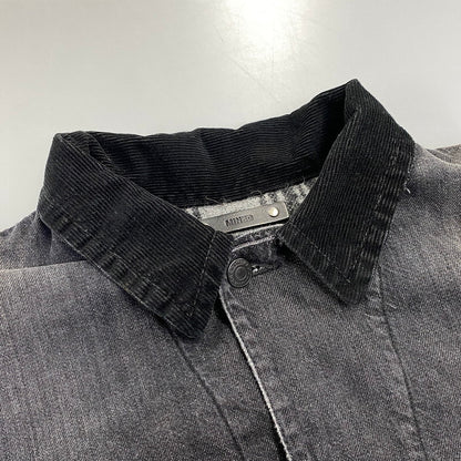 【中古品】【メンズ】 MINEDENIM マインデニム 2510-9004-95-022 25AW 襟コーデュロイ 裏地チェックフランネル デニムカバーオールジャケット アウター 142-260831-cs-02-izu サイズ：2 カラー：チャコール 万代Net店