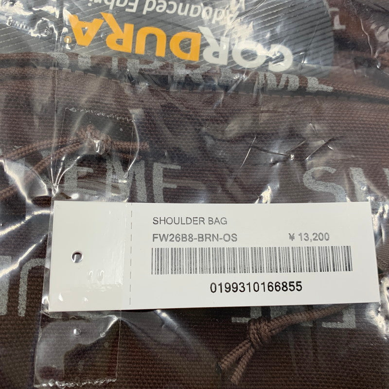 【中古美品】【メンズ/レディース】 Supreme シュプリーム SHOULDER BAG ショルダーバッグ カバン 鞄 188-260831-as-01-izu カラー：ブラウン 万代Net店