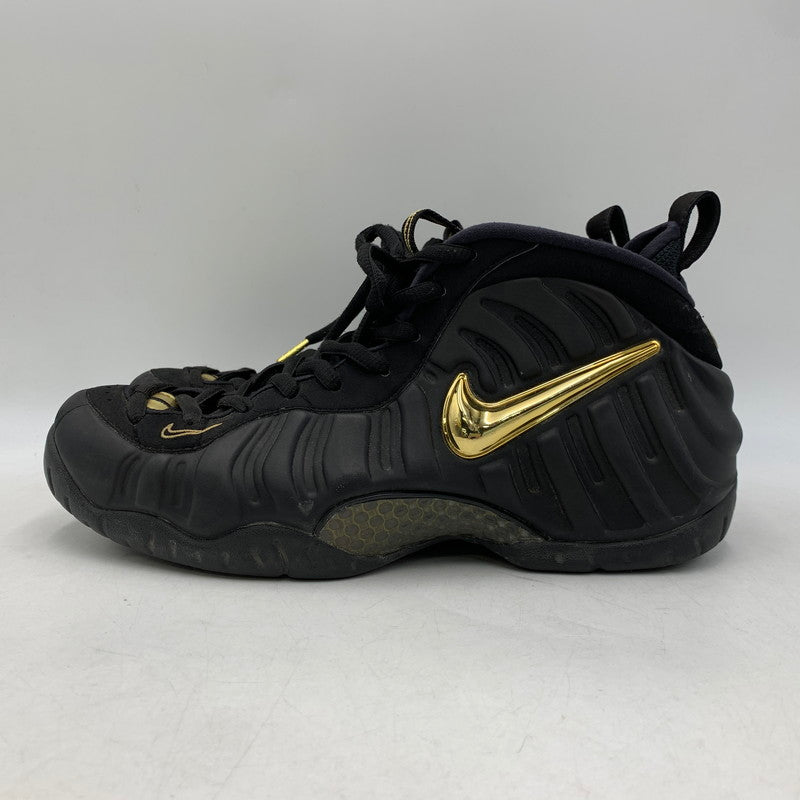 【中古品】【メンズ】 NIKE ナイキ 624041-009 AIR FOAMPOSITE PRO エア フォームポジット プロ スニーカー 靴 160-260910-cs-19-izu サイズ：28cm カラー：BLACK/METALLIC GOLD 万代Net店