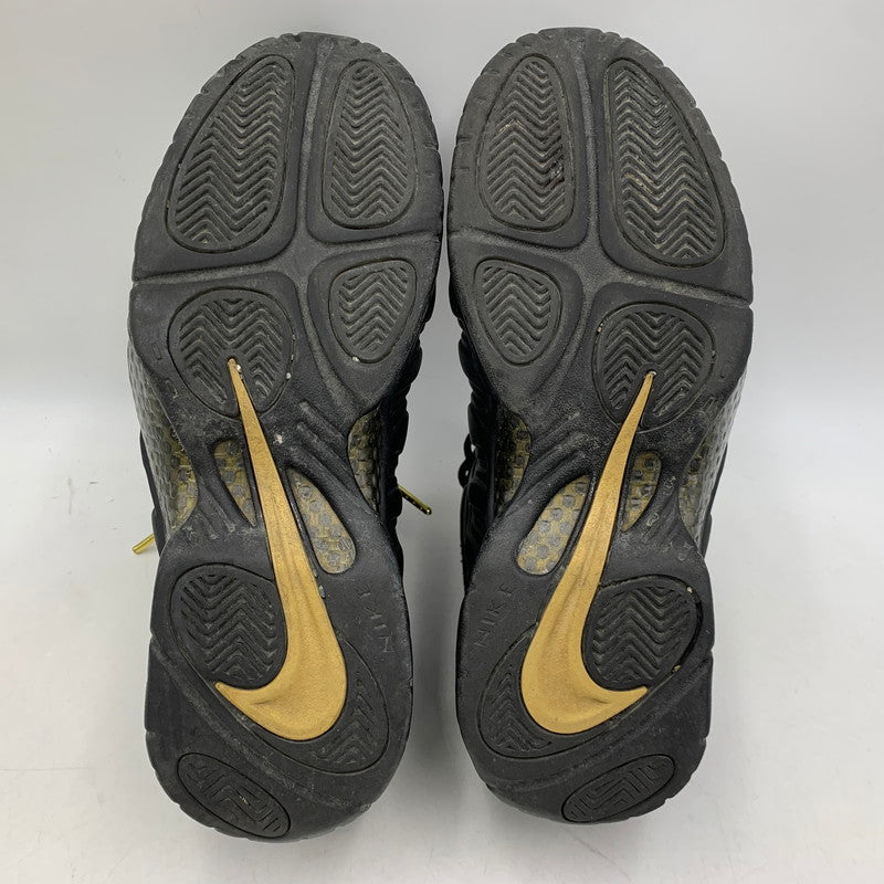 【中古品】【メンズ】 NIKE ナイキ 624041-009 AIR FOAMPOSITE PRO エア フォームポジット プロ スニーカー 靴 160-260910-cs-19-izu サイズ：28cm カラー：BLACK/METALLIC GOLD 万代Net店