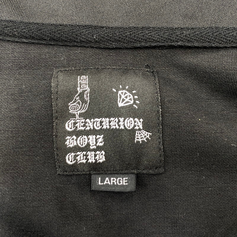 【中古品】【メンズ】 CENTURION BOYZ CLUB センチュリオンボーイズクラブ CBC-005 CBC-004 TRACK JACKET＆PANTS SET-UP トラック ジャケット パンツ セットアップ 142-260831-cs-06-izu サイズ：上下L カラー：ブラック 万代Net店