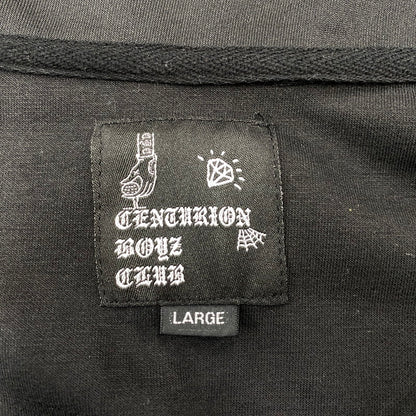 【中古品】【メンズ】 CENTURION BOYZ CLUB センチュリオンボーイズクラブ CBC-005 CBC-004 TRACK JACKET＆PANTS SET-UP トラック ジャケット パンツ セットアップ 142-260831-cs-06-izu サイズ：上下L カラー：ブラック 万代Net店