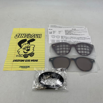 【中古品】【メンズ/レディース】 JINS & SUN × VERDY ジンズアンドサン ヴェルディ URF-21A-028 SUNGLASSES サングラス 眼鏡 203-260831-cs-07-izu サイズ：48.2口20.0-145.0 カラー：ブラウン系 万代Net店