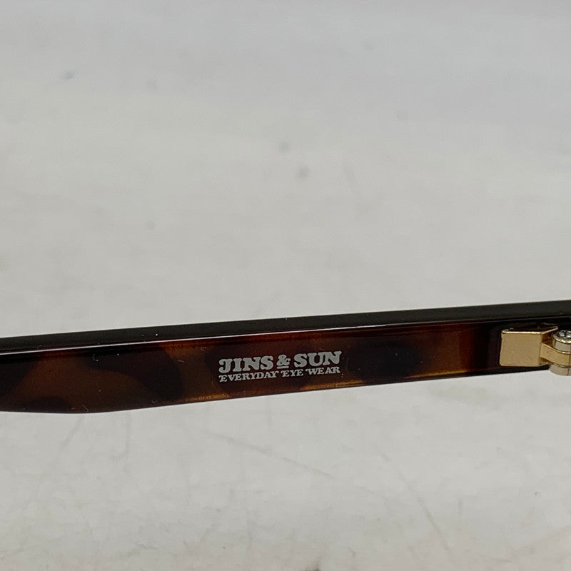 【中古品】【メンズ/レディース】 JINS & SUN × VERDY ジンズアンドサン ヴェルディ URF-21A-028 SUNGLASSES サングラス 眼鏡 203-260831-cs-07-izu サイズ：48.2口20.0-145.0 カラー：ブラウン系 万代Net店