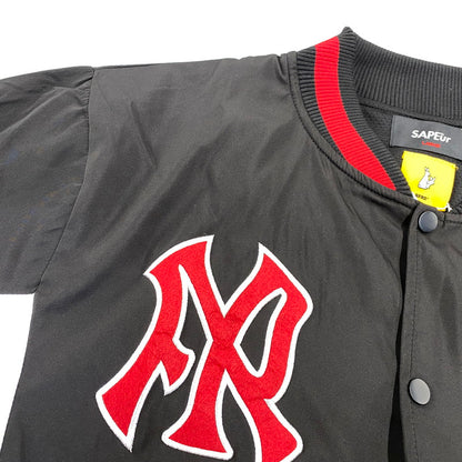 【中古品】【メンズ】 SAPEUR x FR2 サプール エフアールツー FRJ108 STADIUM JACKET スタジアム ジャケット アウター 142-260831-cs-04-izu サイズ：L カラー：ブラック×レッド 万代Net店