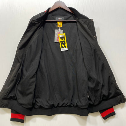 【中古品】【メンズ】 SAPEUR x FR2 サプール エフアールツー FRJ108 STADIUM JACKET スタジアム ジャケット アウター 142-260831-cs-04-izu サイズ：L カラー：ブラック×レッド 万代Net店