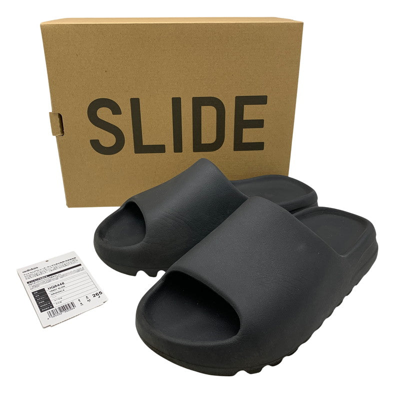 【中古品】【メンズ】 adidas アディダス YEEZY SLIDE HQ6448 イージースライド サンダル 靴 161-260831-as-05-izu サイズ：26.5cm カラー：ONYX/ONYX/ONYX 万代Net店