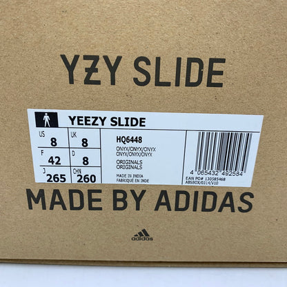 【中古品】【メンズ】 adidas アディダス YEEZY SLIDE HQ6448 イージースライド サンダル 靴 161-260831-as-05-izu サイズ：26.5cm カラー：ONYX/ONYX/ONYX 万代Net店
