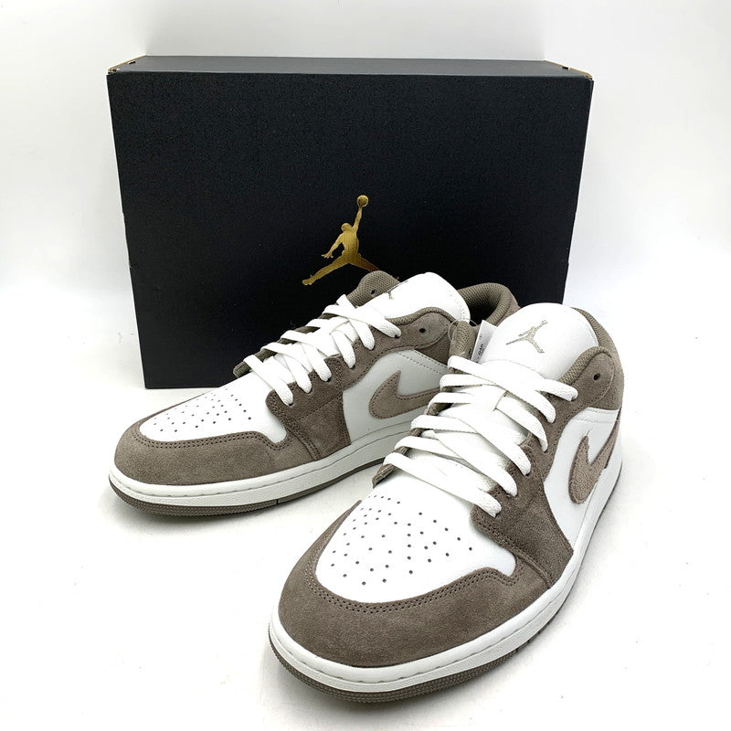 【中古美品】【メンズ】 NIKE ナイキ AIR JORDAN 1 LOW 553558-046 エア ジョーダン 1 ロー スニーカー 靴 160-260831-as-08-izu サイズ：29cm カラー：OLIVE GREY/ENIGMA STONE 万代Net店