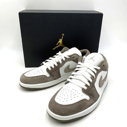 【中古美品】【メンズ】 NIKE ナイキ AIR JORDAN 1 LOW 553558-046 エア ジョーダン 1 ロー スニーカー 靴 160-260831-as-08-izu サイズ：29cm カラー：OLIVE GREY/ENIGMA STONE 万代Net店