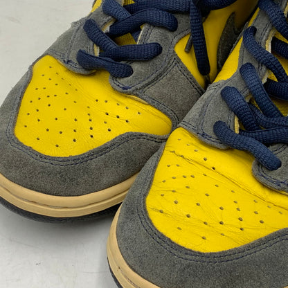 【現状渡し品】【メンズ】 NIKE SB ナイキエスビー 305050-741 DUNK HIGH ダンク ハイ スニーカー シューズ 靴 160-260901-ya-07-izu サイズ：27cm カラー：ネイビー×イエロー 万代Net店