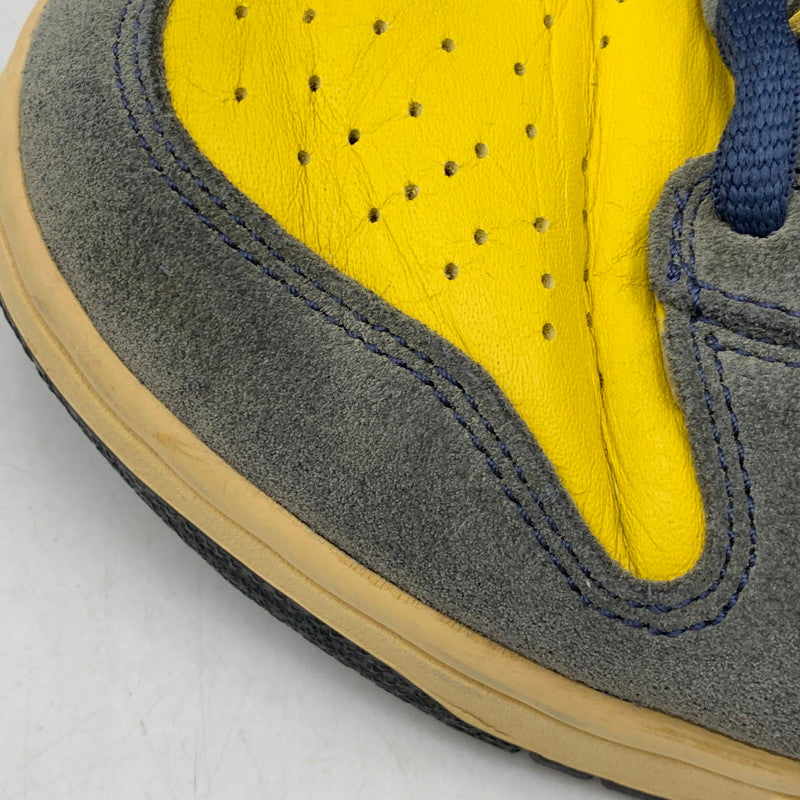 【現状渡し品】【メンズ】 NIKE SB ナイキエスビー 305050-741 DUNK HIGH ダンク ハイ スニーカー シューズ 靴 160-260901-ya-07-izu サイズ：27cm カラー：ネイビー×イエロー 万代Net店