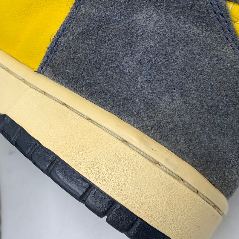 【現状渡し品】【メンズ】 NIKE SB ナイキエスビー 305050-741 DUNK HIGH ダンク ハイ スニーカー シューズ 靴 160-260901-ya-07-izu サイズ：27cm カラー：ネイビー×イエロー 万代Net店