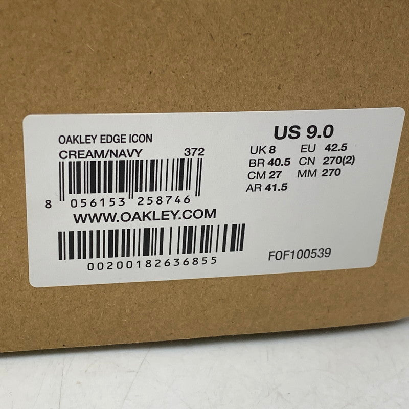 【中古品】【メンズ】 OAKLEY オークリー FOF100539 EDGE ICON エッジ アイコン スニーカー シューズ 靴 162-260901-ya-01-izu サイズ：27cm カラー：クリーム×ネイビー 万代Net店