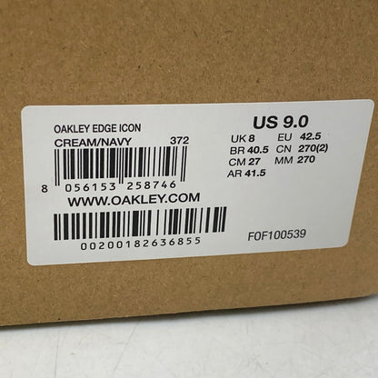 【中古品】【メンズ】 OAKLEY オークリー FOF100539 EDGE ICON エッジ アイコン スニーカー シューズ 靴 162-260901-ya-01-izu サイズ：27cm カラー：クリーム×ネイビー 万代Net店