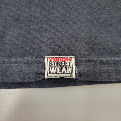 【中古品】【メンズ】 VISION STREET WEAR ヴィジョン ストリート ウェア GRAPHIC S/S TEE グラフィック 半袖 Tシャツ エルサルバドル製 146-260902-as-22-izu サイズ：L カラー：ブラック 万代Net店