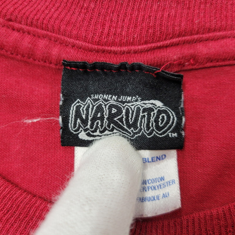 【現状渡し品】【メンズ】 NARUTO ナルト JERZEES TEE ジャージーズ Tシャツ 第7班 半袖 146-260902-as-21-izu サイズ：L カラー：レッド 万代Net店