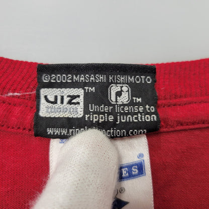 【現状渡し品】【メンズ】 NARUTO ナルト JERZEES TEE ジャージーズ Tシャツ 第7班 半袖 146-260902-as-21-izu サイズ：L カラー：レッド 万代Net店