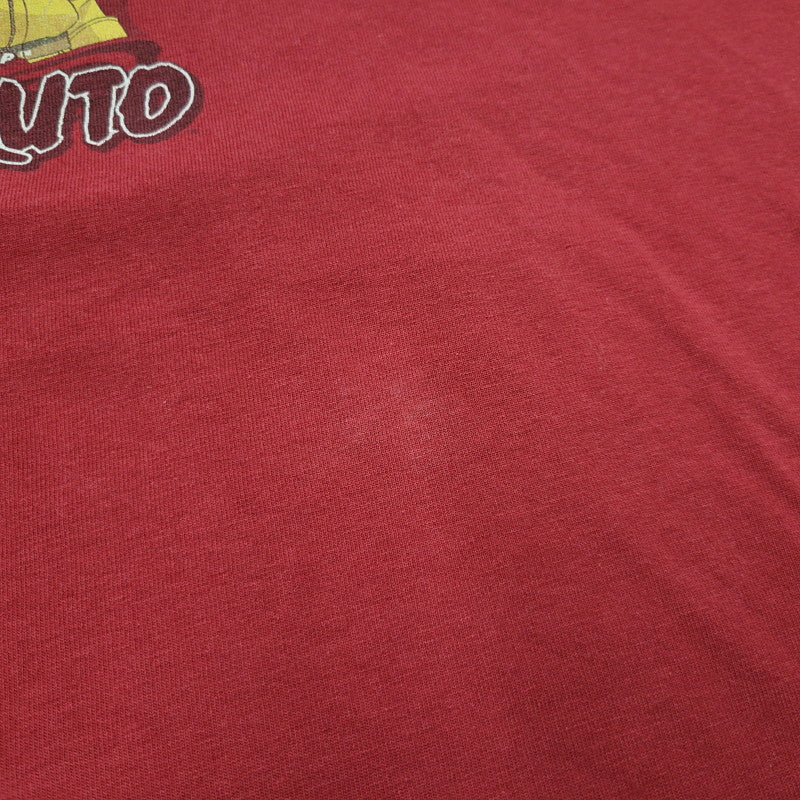 【現状渡し品】【メンズ】 NARUTO ナルト JERZEES TEE ジャージーズ Tシャツ 第7班 半袖 146-260902-as-21-izu サイズ：L カラー：レッド 万代Net店