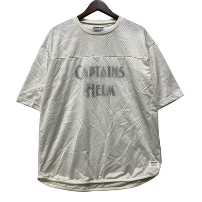 【中古品】【メンズ】 CAPTAINS HELM キャプテンズヘルム CH20-SS-T21 DOUBLE MESH FOOTBALL TEE ダブル メッシュ フットボール Tシャツ トップス 半袖 142-260905-cs-16-izu サイズ：L カラー：ホワイト 万代Net店