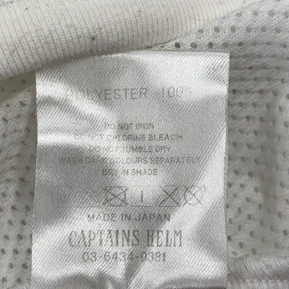 【中古品】【メンズ】 CAPTAINS HELM キャプテンズヘルム CH20-SS-T21 DOUBLE MESH FOOTBALL TEE ダブル メッシュ フットボール Tシャツ トップス 半袖 142-260905-cs-16-izu サイズ：L カラー：ホワイト 万代Net店