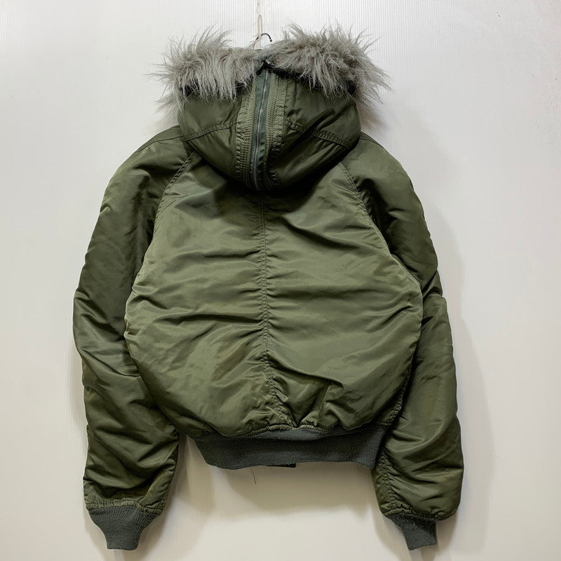 【中古品】【メンズ】 ALPHA INDUSTRIES アルファインダストリーズ 1615-573-8335 MIL-J-6278F 80-90S USA製 N-2B FLIGHT JACKET フライト ジャケット アウター 145-260903-ya-08-izu サイズ：L カラー：カーキ 万代Net店