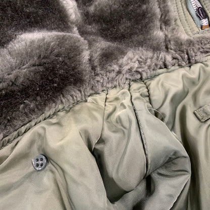 【中古品】【メンズ】 ALPHA INDUSTRIES アルファインダストリーズ 1615-573-8335 MIL-J-6278F 80-90S USA製 N-2B FLIGHT JACKET フライト ジャケット アウター 145-260903-ya-08-izu サイズ：L カラー：カーキ 万代Net店