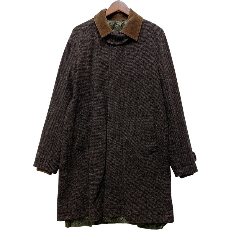 【中古品】【メンズ】 SACAI サカイ 15-00851M REVERSIBLE TWEED COAT リバーシブル ツイード コート アウター 140-260903-ya-09-izu サイズ：1 カラー：ブラウン×カーキ 万代Net店