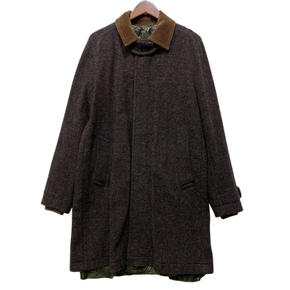 【中古品】【メンズ】 SACAI サカイ 15-00851M REVERSIBLE TWEED COAT リバーシブル ツイード コート アウター 140-260903-ya-09-izu サイズ：1 カラー：ブラウン×カーキ 万代Net店