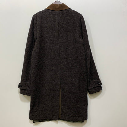 【中古品】【メンズ】 SACAI サカイ 15-00851M REVERSIBLE TWEED COAT リバーシブル ツイード コート アウター 140-260903-ya-09-izu サイズ：1 カラー：ブラウン×カーキ 万代Net店