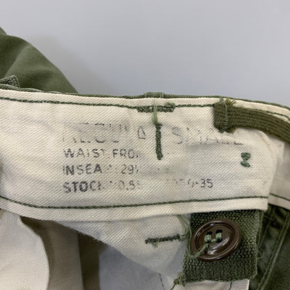 【現状渡し品】【メンズ】 U.S.ARMY ユーエスアーミー PATWIN ZIP パットウィン ジップ 50S M-51 FIELD TROSERS フィールド トラウザーズ ズボン ボトムス 157-260903-ya-03-izu サイズ：REGULAR-SMALL カラー：カーキ 万代Net店