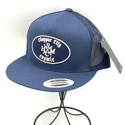 【中古美品】【メンズ/レディース】 THE CLASSICS ザ・クラシックス CHOPPERCITY COSMIC MESH CAP チョッパーシティ コズミック メッシュ キャップ 帽子 185-260901-ya-15-izu サイズ：F カラー：ネイビー 万代Net店