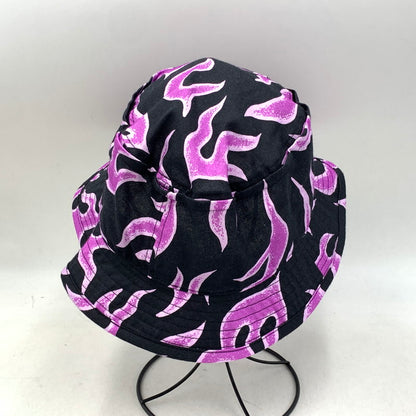 【中古品】【メンズ/レディース】 CHALLENGER チャレンジャー 25SS FIRE HAT ファイアー ハット 帽子 185-260901-ya-17-izu サイズ：L カラー：パープル×ブラック 万代Net店