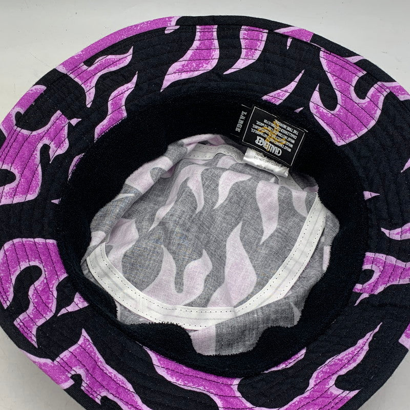 【中古品】【メンズ/レディース】 CHALLENGER チャレンジャー 25SS FIRE HAT ファイアー ハット 帽子 185-260901-ya-17-izu サイズ：L カラー：パープル×ブラック 万代Net店