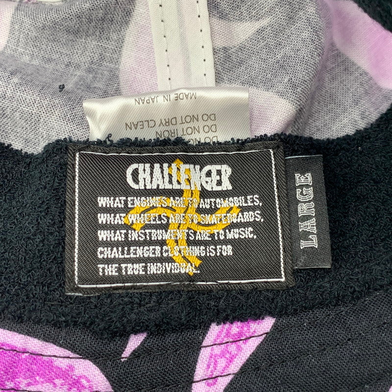 【中古品】【メンズ/レディース】 CHALLENGER チャレンジャー 25SS FIRE HAT ファイアー ハット 帽子 185-260901-ya-17-izu サイズ：L カラー：パープル×ブラック 万代Net店