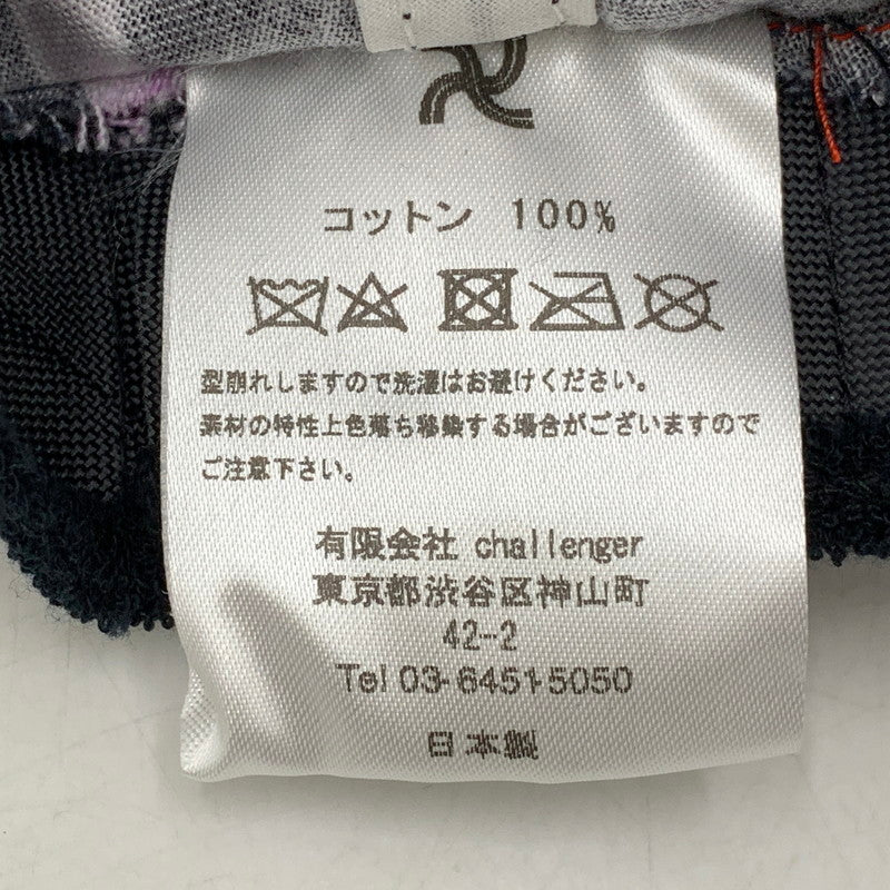 【中古品】【メンズ/レディース】 CHALLENGER チャレンジャー 25SS FIRE HAT ファイアー ハット 帽子 185-260901-ya-17-izu サイズ：L カラー：パープル×ブラック 万代Net店