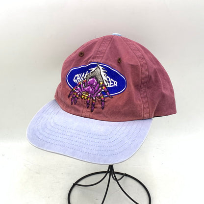 【中古品】【メンズ/レディース】 CHALLENGER チャレンジャー LOGO SPIDER CAP ロゴ スパイダー キャップ 帽子 185-260901-ya-14-izu サイズ：F カラー：バーガンディー×ブルー系 万代Net店