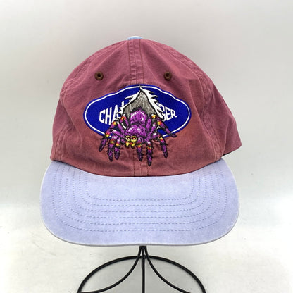 【中古品】【メンズ/レディース】 CHALLENGER チャレンジャー LOGO SPIDER CAP ロゴ スパイダー キャップ 帽子 185-260901-ya-14-izu サイズ：F カラー：バーガンディー×ブルー系 万代Net店