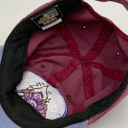 【中古品】【メンズ/レディース】 CHALLENGER チャレンジャー LOGO SPIDER CAP ロゴ スパイダー キャップ 帽子 185-260901-ya-14-izu サイズ：F カラー：バーガンディー×ブルー系 万代Net店