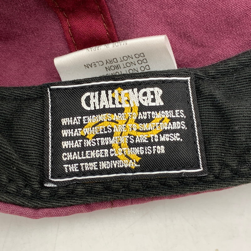 【中古品】【メンズ/レディース】 CHALLENGER チャレンジャー LOGO SPIDER CAP ロゴ スパイダー キャップ 帽子 185-260901-ya-14-izu サイズ：F カラー：バーガンディー×ブルー系 万代Net店