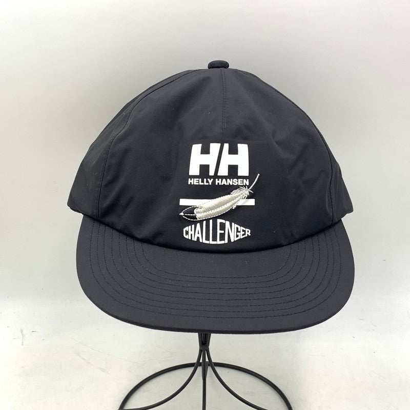【中古品】【メンズ/レディース】 CHALLENGER チャレンジャー× HELLY HANSEN ヘリーハンセン HC92644X1 CHALLENGER RACING WIND CAP チャレンジャー レーシング ウィンド キャップ 帽子 185-260901-ya-13-izu サイズ：F カラー：ブラック 万代Net店