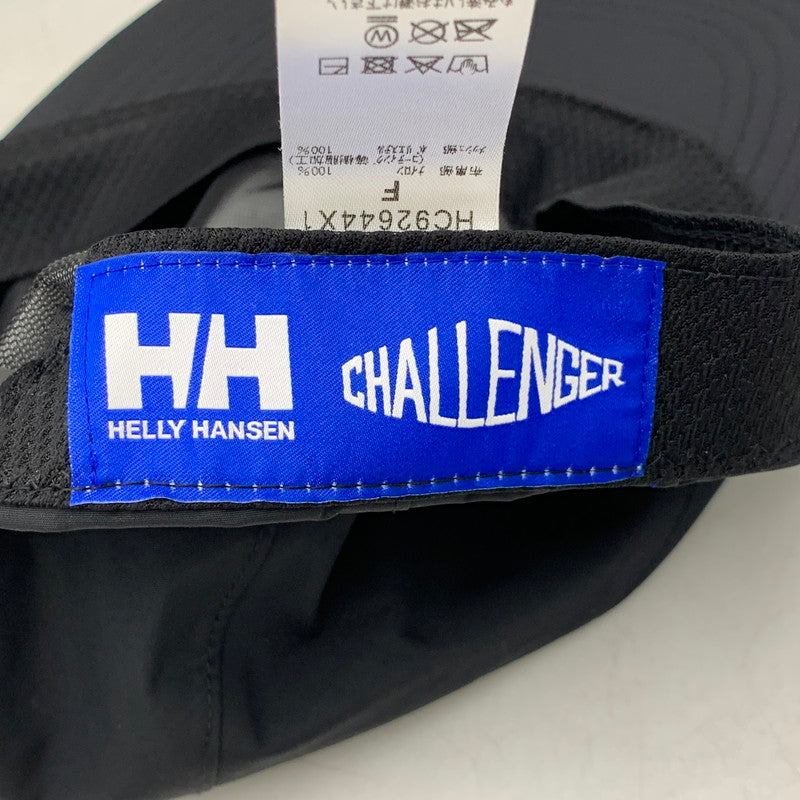 【中古品】【メンズ/レディース】 CHALLENGER チャレンジャー× HELLY HANSEN ヘリーハンセン HC92644X1 CHALLENGER RACING WIND CAP チャレンジャー レーシング ウィンド キャップ 帽子 185-260901-ya-13-izu サイズ：F カラー：ブラック 万代Net店
