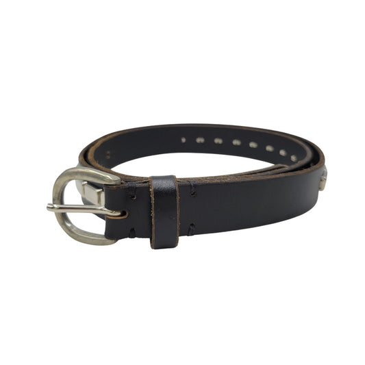 【中古品】【メンズ/レディース】 OVY オヴィー × DECI デシ BRIDLE STUDS NARROW BELT ブライドル スタッズ ナロー ベルト 205-260902-as-19-izu カラー：ブラック 万代Net店