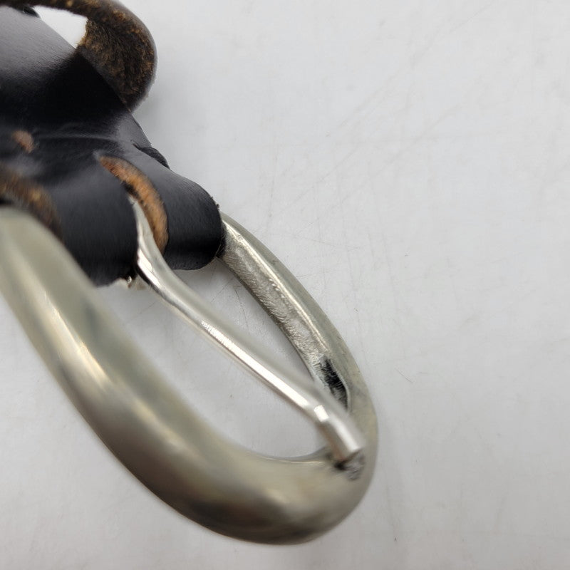 【中古品】【メンズ/レディース】 OVY オヴィー × DECI デシ BRIDLE STUDS NARROW BELT ブライドル スタッズ ナロー ベルト 205-260902-as-19-izu カラー：ブラック 万代Net店