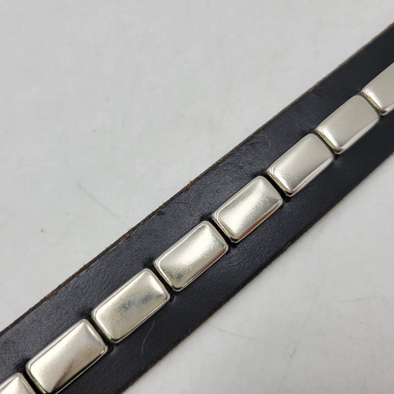 【中古品】【メンズ/レディース】 OVY オヴィー × DECI デシ BRIDLE STUDS NARROW BELT ブライドル スタッズ ナロー ベルト 205-260902-as-19-izu カラー：ブラック 万代Net店