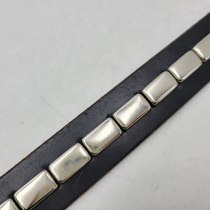 【中古品】【メンズ/レディース】 OVY オヴィー × DECI デシ BRIDLE STUDS NARROW BELT ブライドル スタッズ ナロー ベルト 205-260902-as-19-izu カラー：ブラック 万代Net店