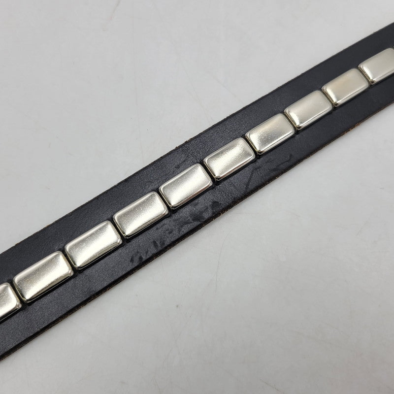 【中古品】【メンズ/レディース】 OVY オヴィー × DECI デシ BRIDLE STUDS NARROW BELT ブライドル スタッズ ナロー ベルト 205-260902-as-19-izu カラー：ブラック 万代Net店