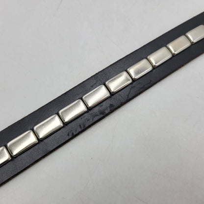 【中古品】【メンズ/レディース】 OVY オヴィー × DECI デシ BRIDLE STUDS NARROW BELT ブライドル スタッズ ナロー ベルト 205-260902-as-19-izu カラー：ブラック 万代Net店